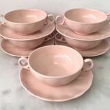 Set of 5 English handle bowls