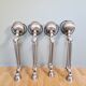 Lot de 4 lampes industrielle Jieldé en acier brossé, 3 bras