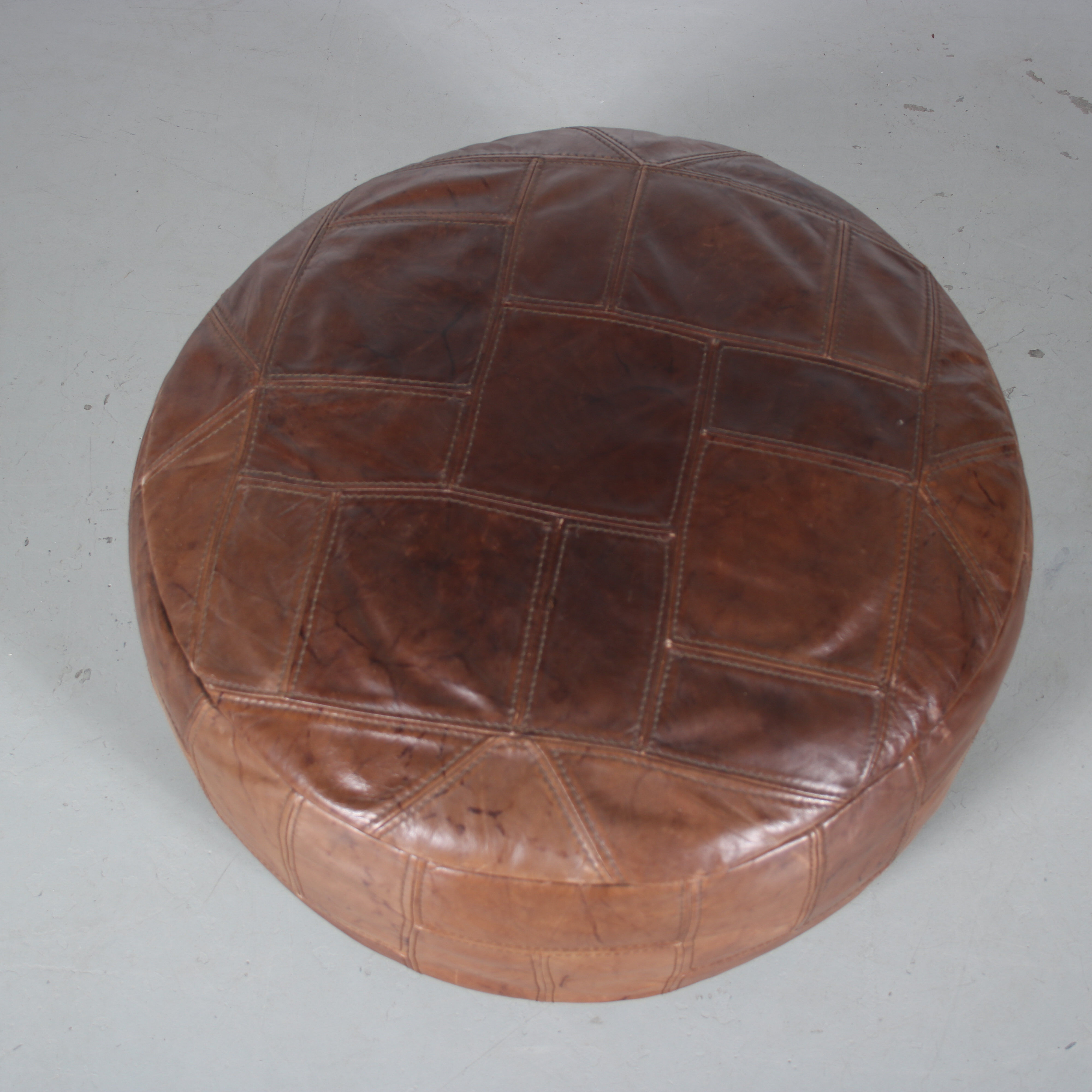 1970s Patchwork pouf, Switzerland