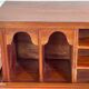 20th century Davenport desk with walnut piano top