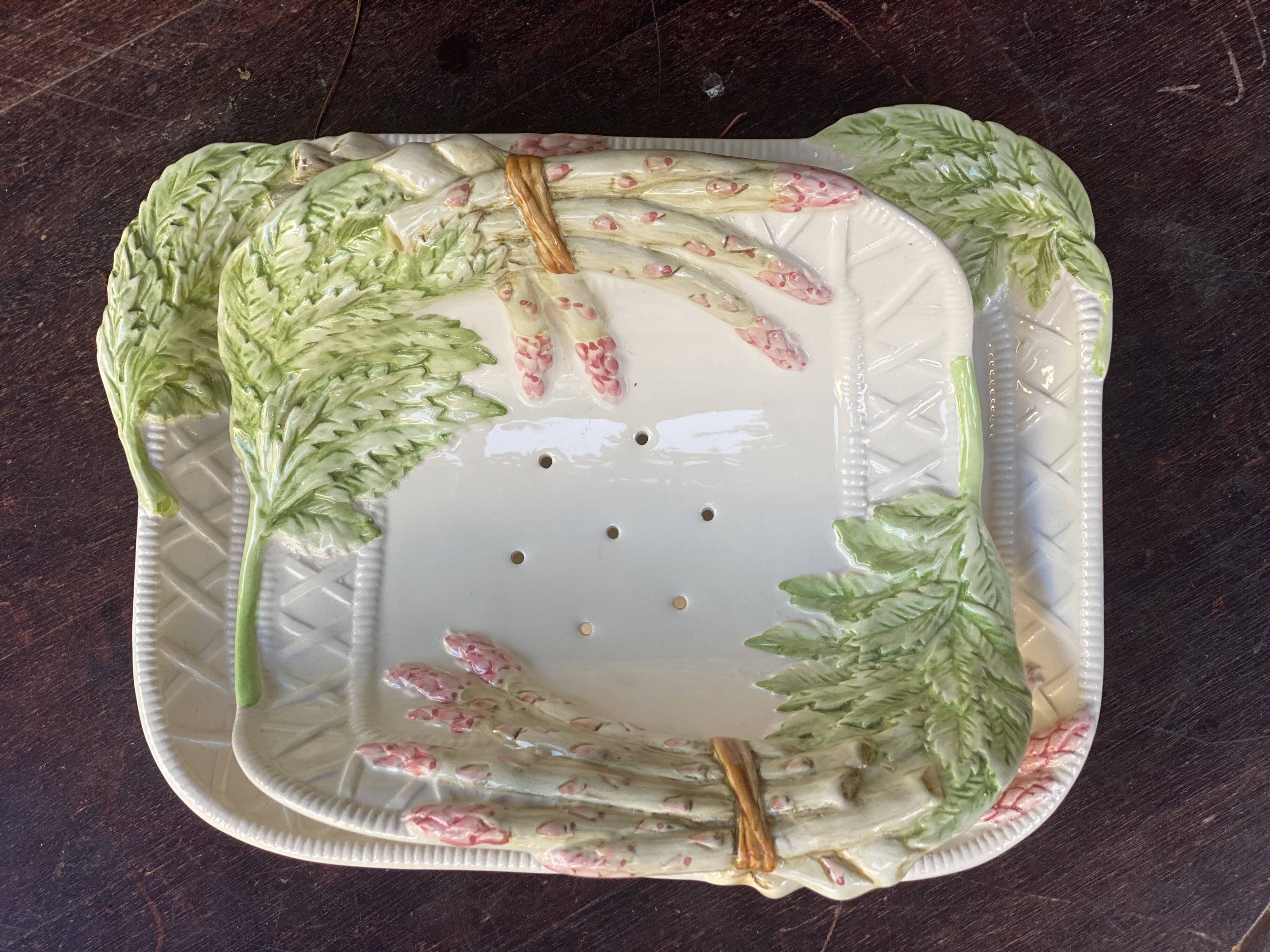 Asparagus rack dish in slip