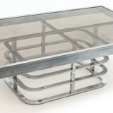 Chrome-designed coffee table
