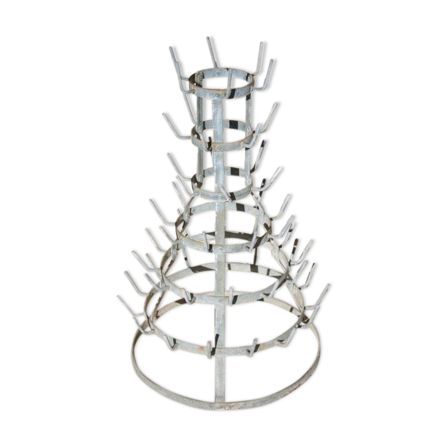 Door bottle hedgehog in zinc (former rack)