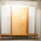 Scandinavian wardrobe 1960 honey color 4 doors L 205 cm