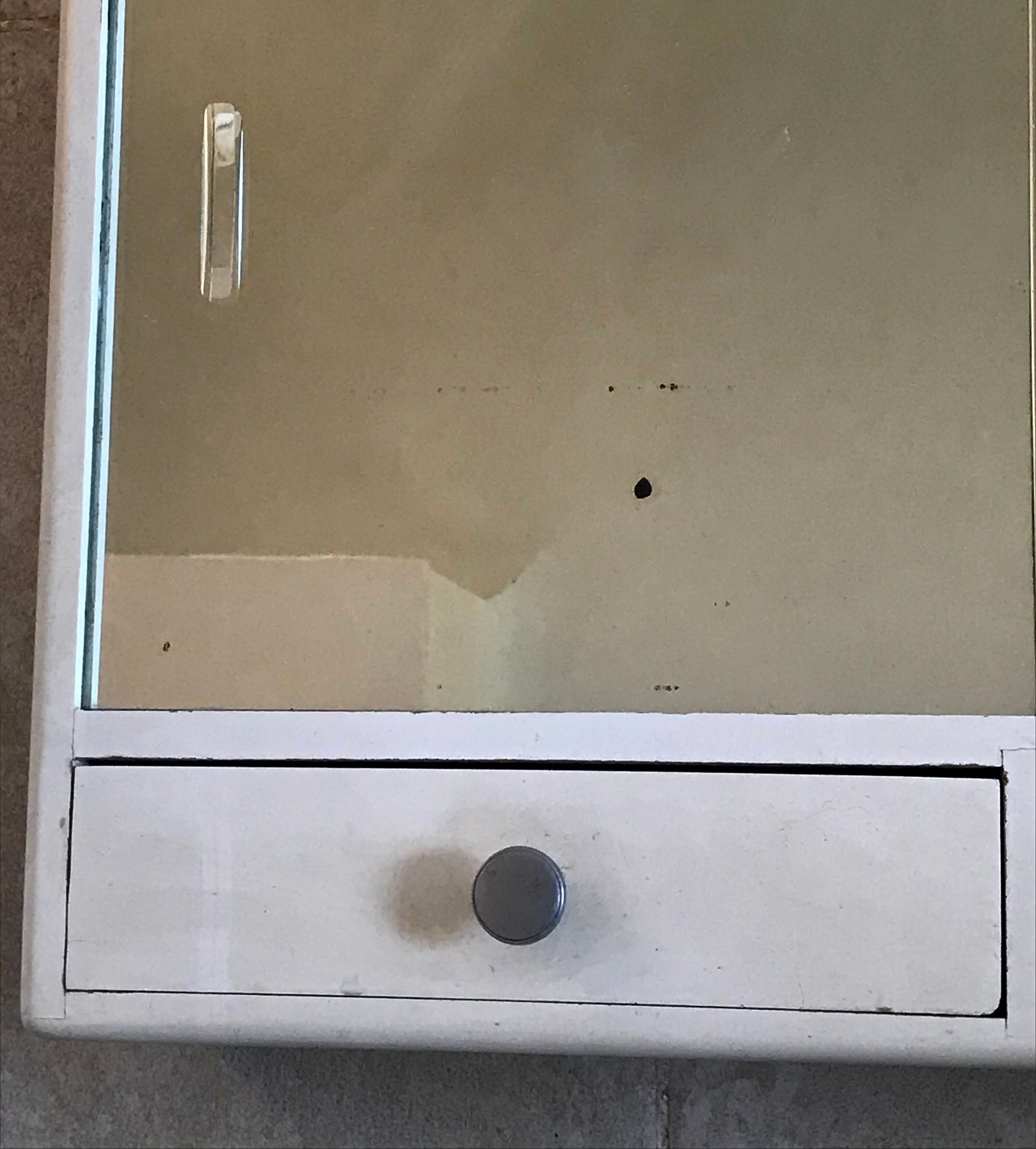 Vintage medicine cabinet mirror