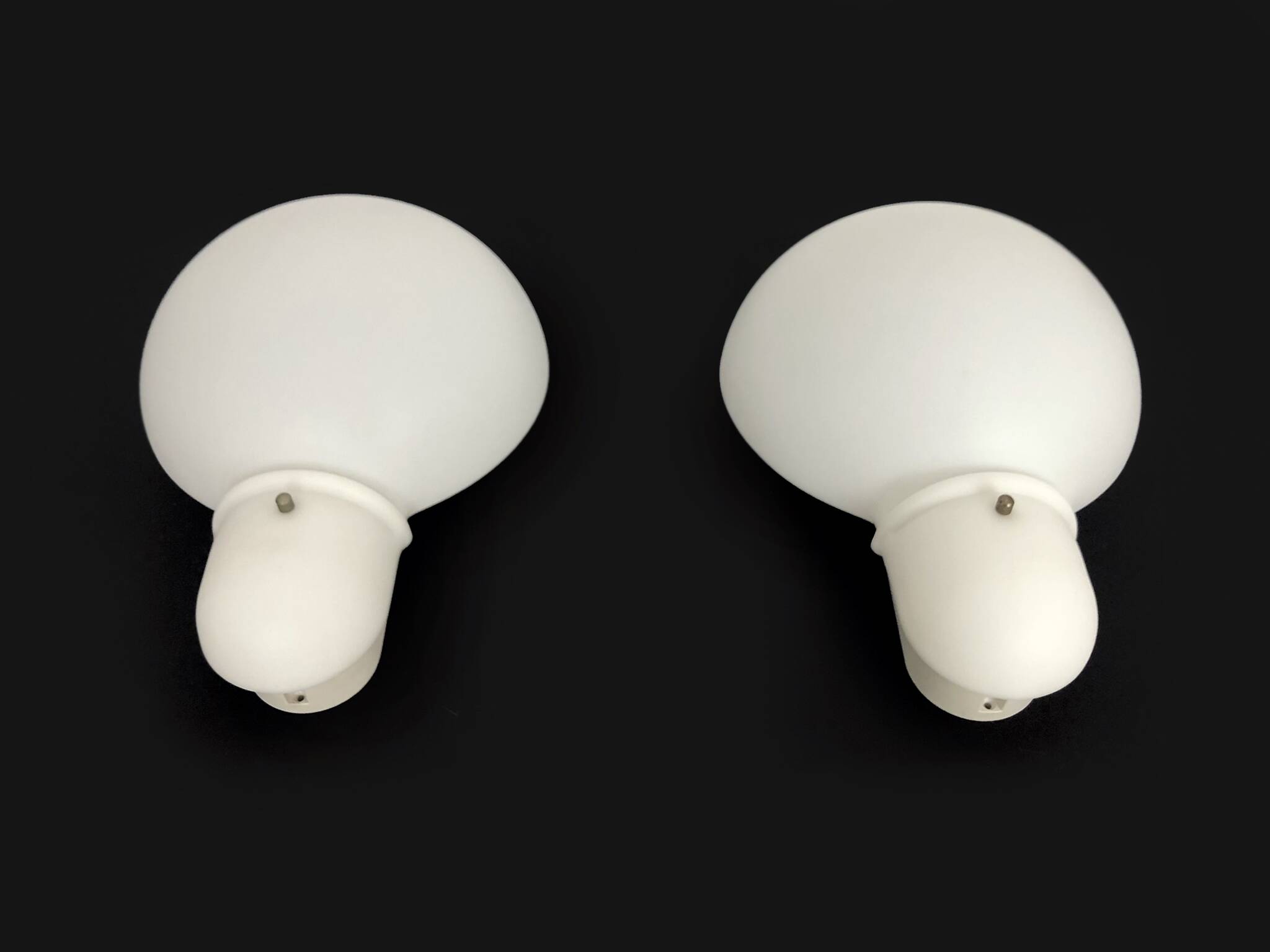 Large pair of vintage Italian wall sconces in the shape of a bulb. NFS