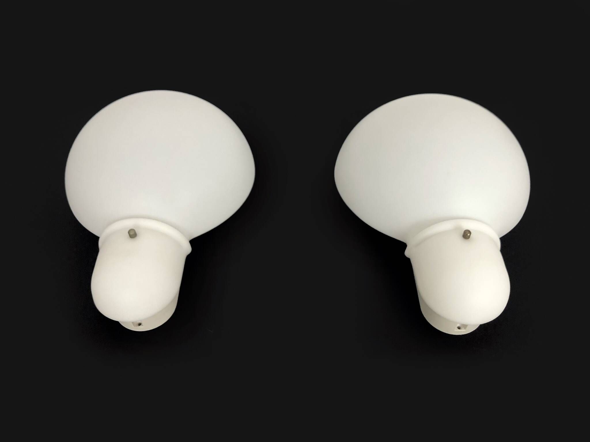 Large pair of vintage Italian wall sconces in the shape of a bulb. NFS