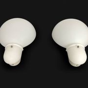 Large pair of vintage Italian wall sconces in the shape of a bulb. NFS