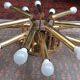 Plafonnier 14 ampoules en laiton