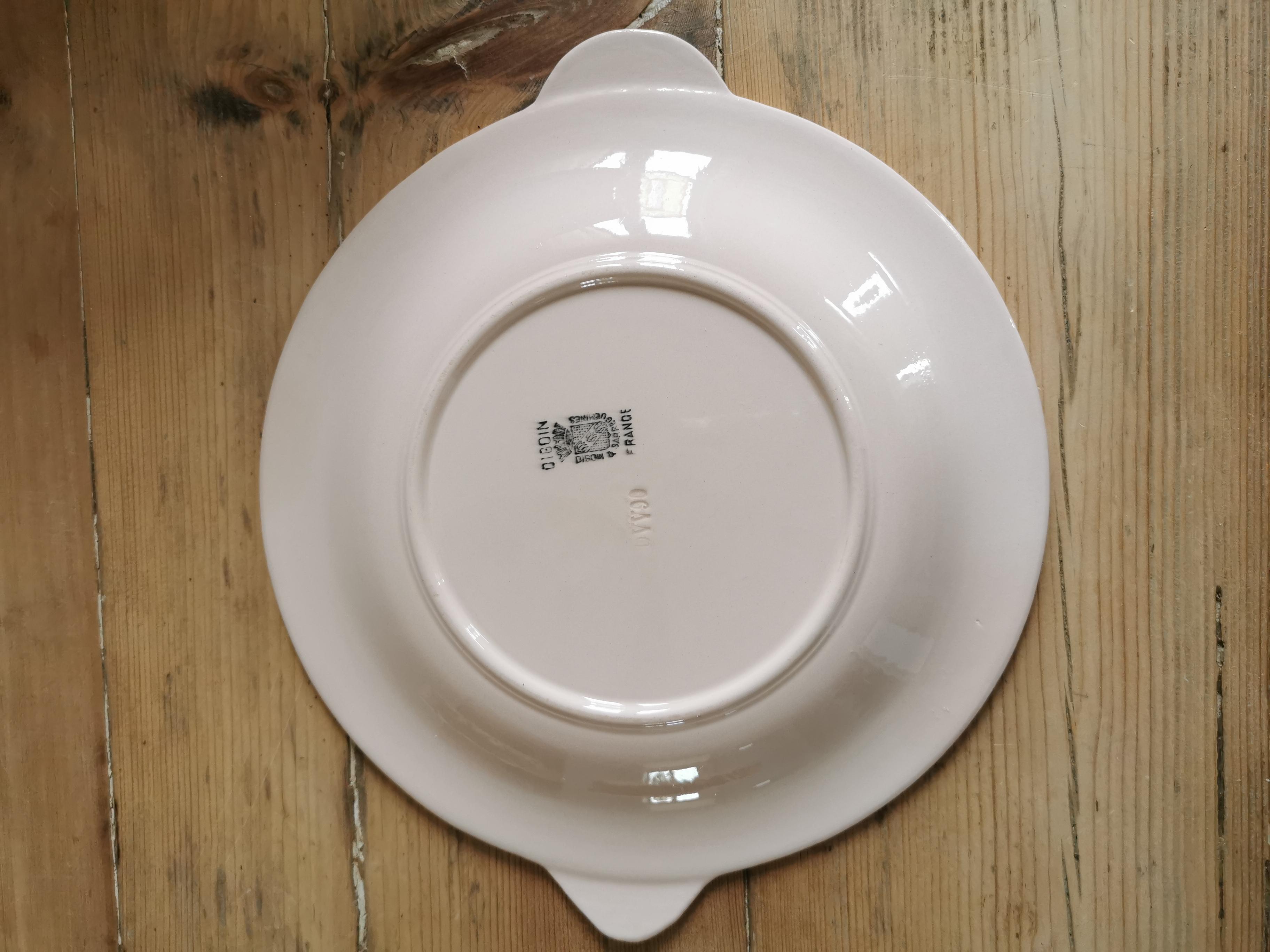 Set de 6 assiettes poisson Digoin Sarreguemines