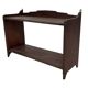 Art Deco wooden wall shelve rack bookshelf in dark wood minimalist