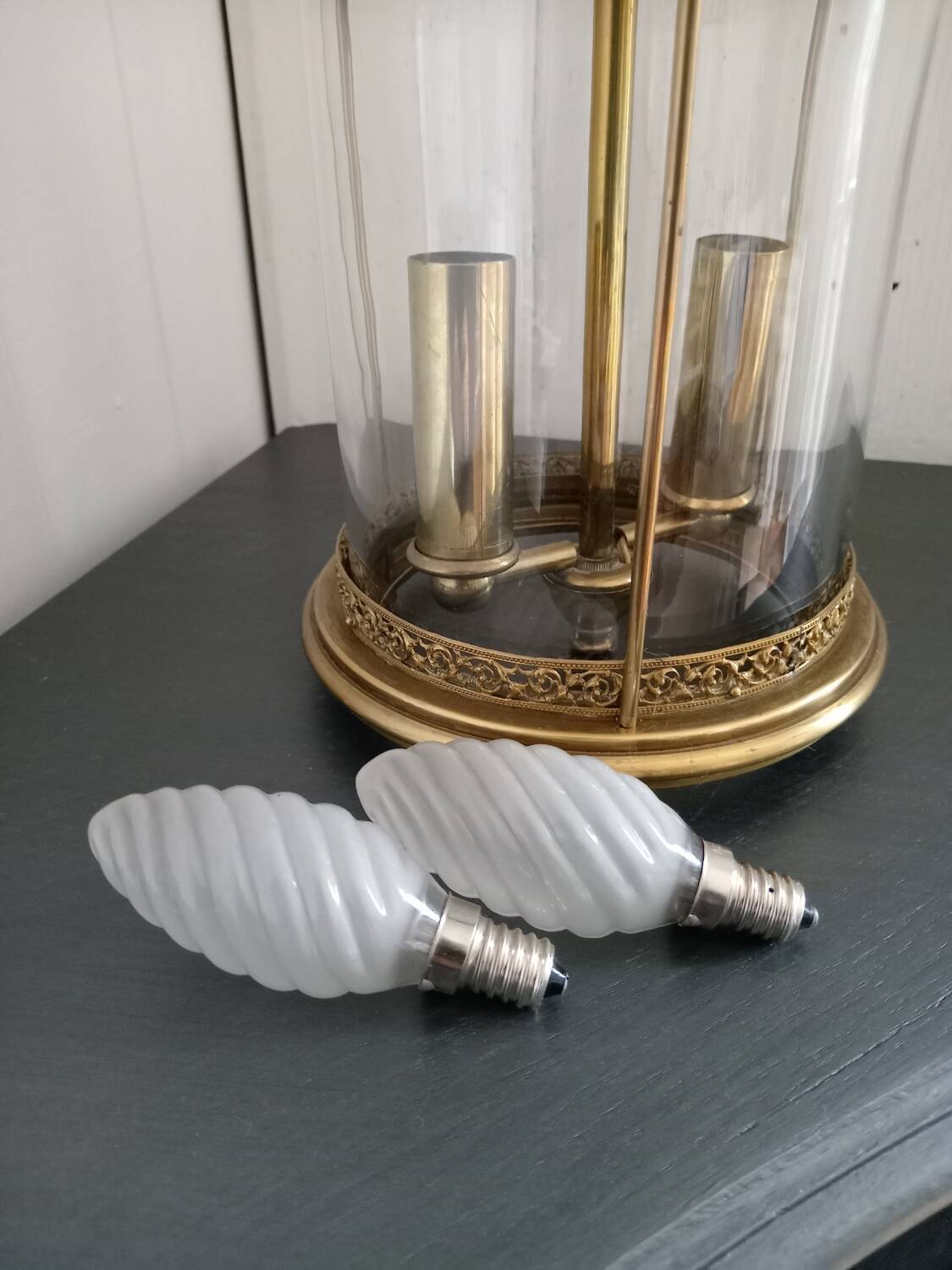 Brass chandelier / pendant