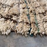 Azilal beige Moroccan rug - 161 x 81 cm