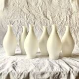 Vintage chandelier in black metal and brass - 6 branches