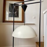 Industrial hanging lamp in white metal