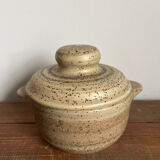 Stoneware sugar bowl