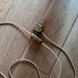 "Colonial" floor lamp in solid wood - 1960.