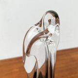 Vintage art glass vase by Max Verboeket for Kristalunie Maastricht, 1970s