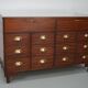 Vintage oak haberdashery cabinet or shop counter, 1950/60
