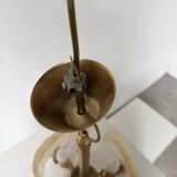 Shell and brass chandelier from the 70s