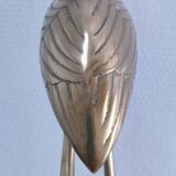 Two solid brass XL birds H. 48 cm