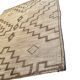 Vintage leather and reed Tuareg mat