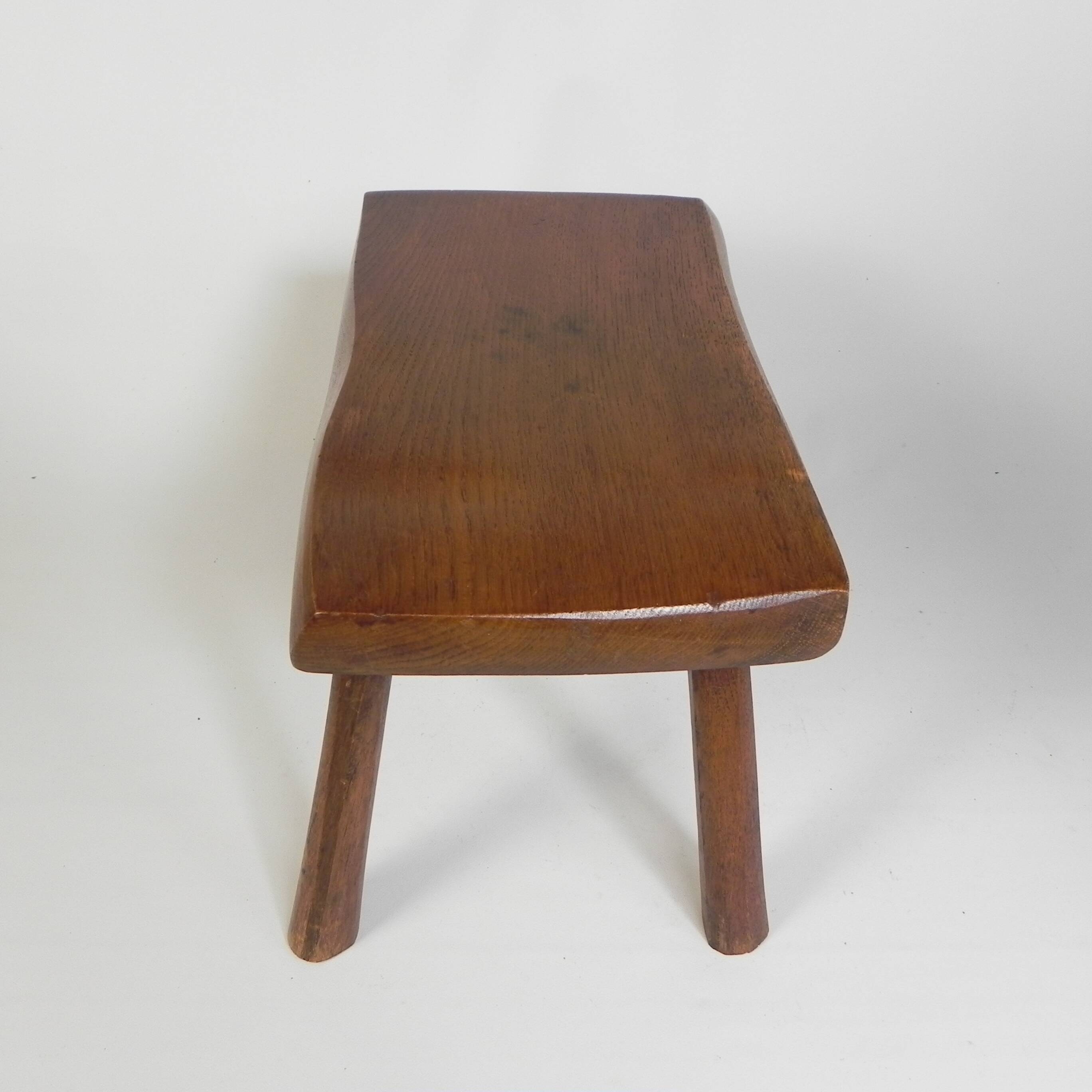 Vintage oak stump stool, 1960s