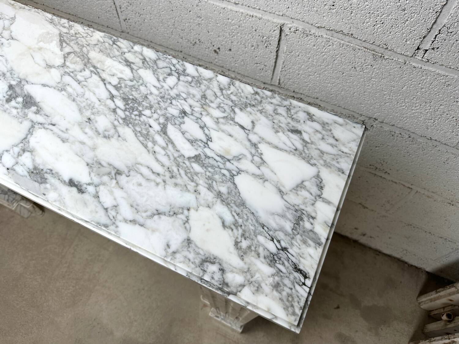 Louis XVI style marble fireplace