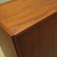 Buffet haut en teck, design danois, années 1960, fabrication : Westergaards Møbelfabrik
