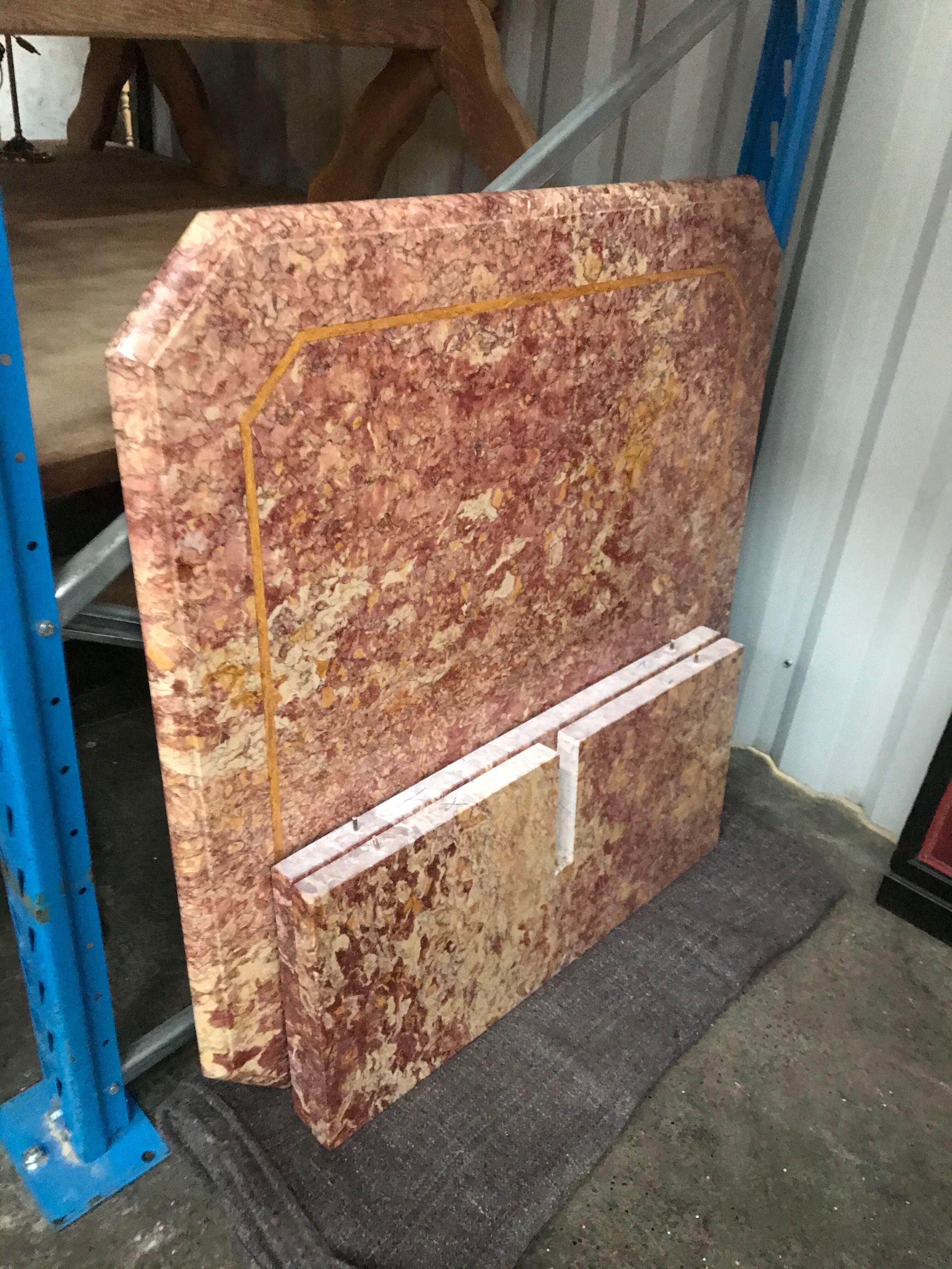 Brocatelle du Jura marble coffee table