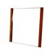 Miroir en palissandre et métal, suède, 1960, 80cm x 80cm