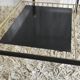Modernist coffee table in metal and smoked glass - 50s/60s