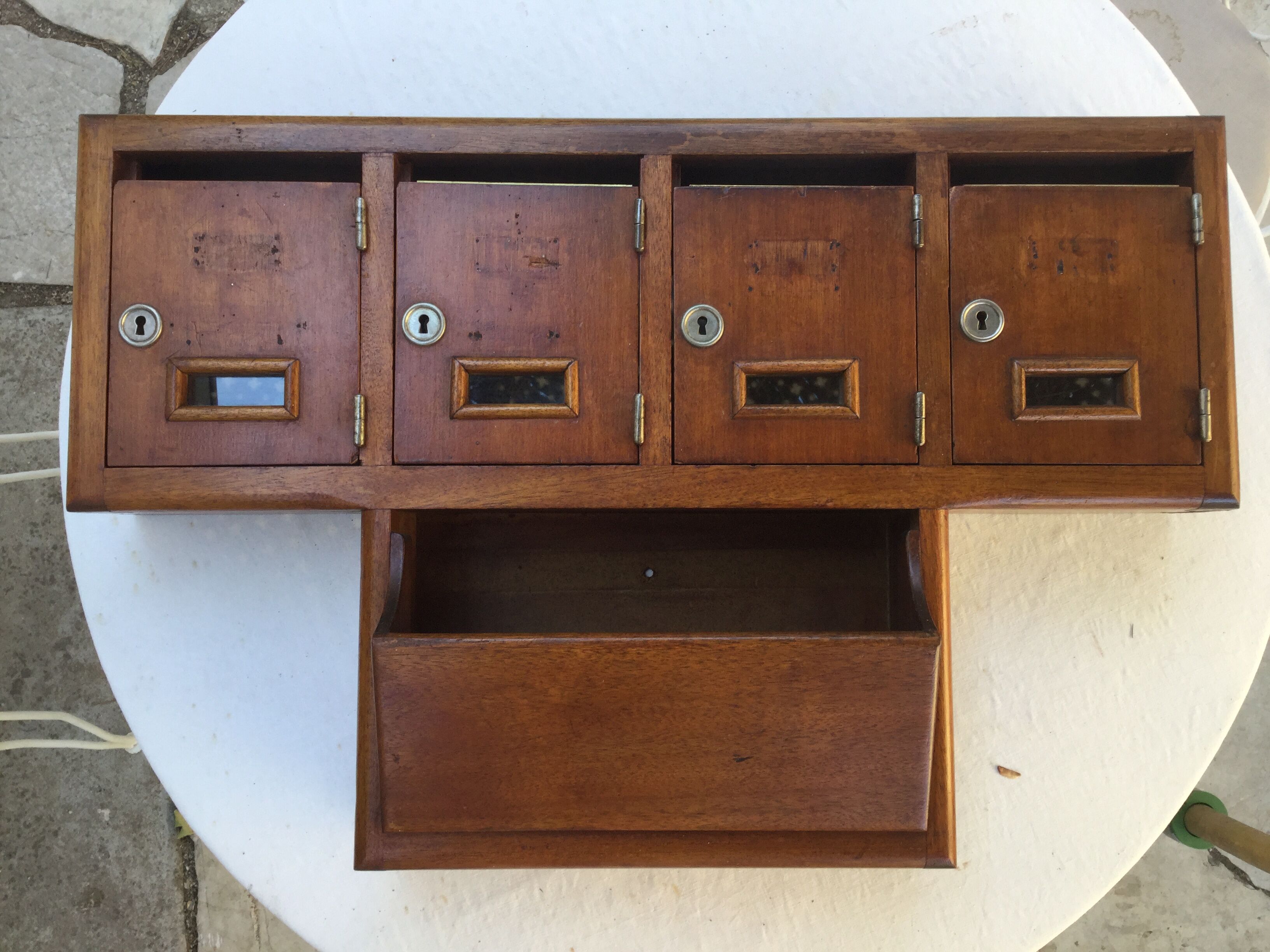 Old building mailboxes