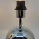 Paire de lampes boule, à poser en inox chromé Vintage
