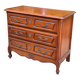 Commode en bois massif 3 tiroirs Louis XV