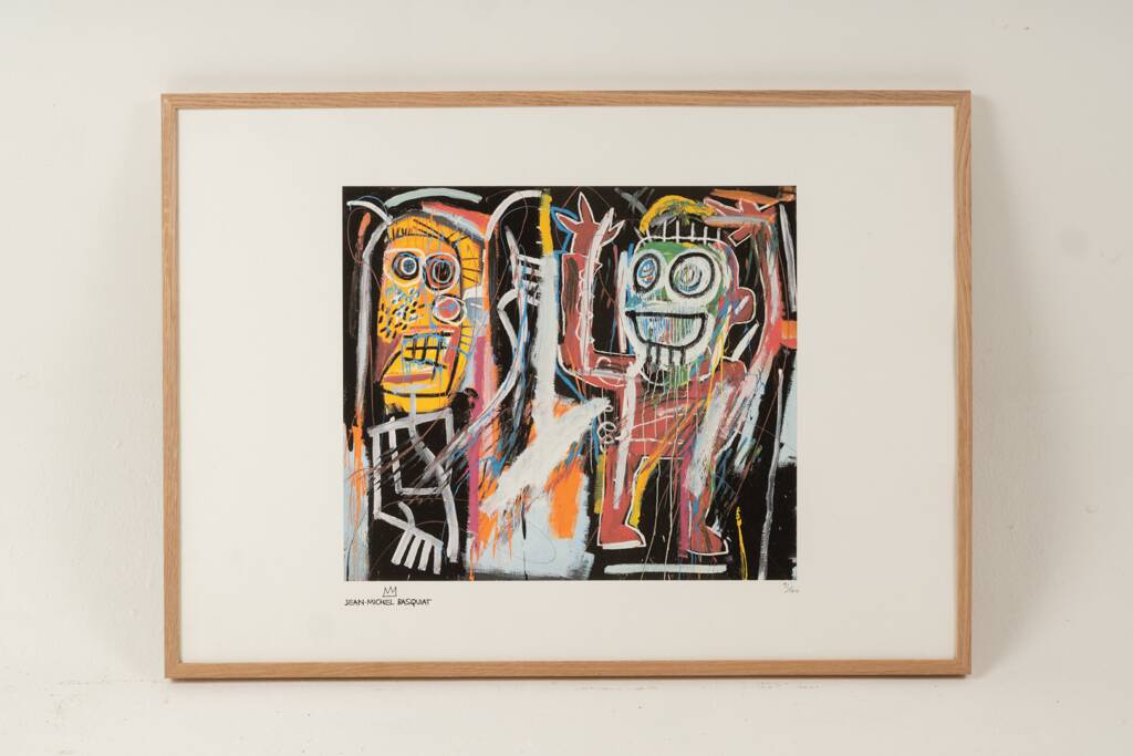 Jean-Michel Basquiat. Numbered colour silkscreen. 1990s.