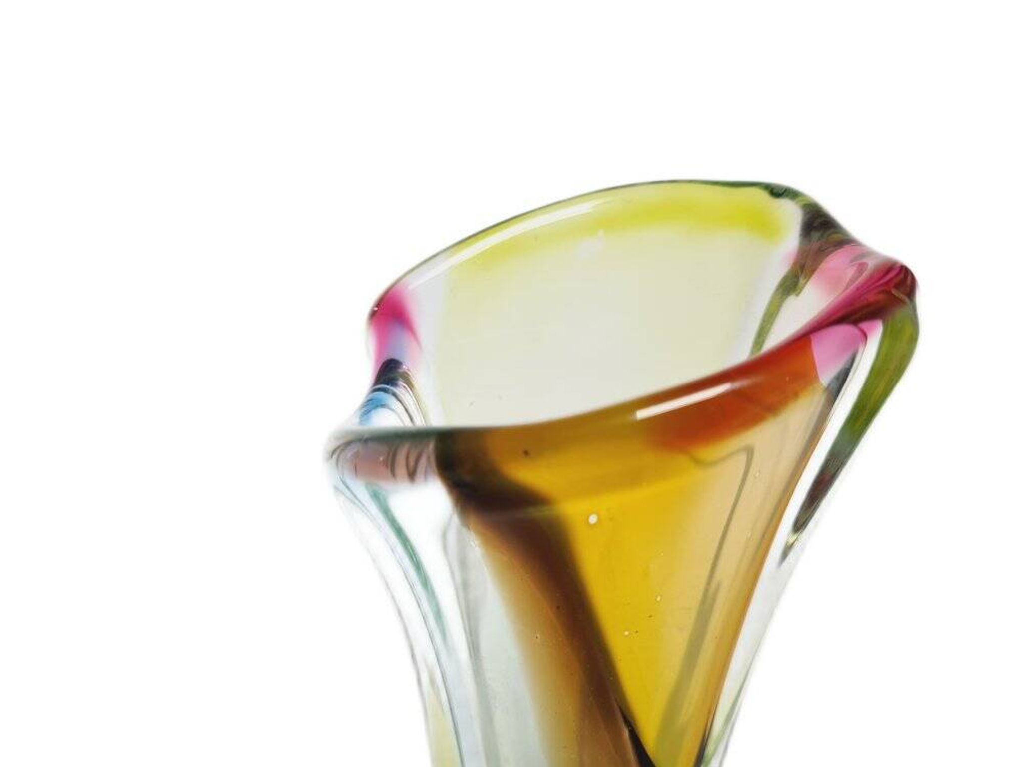 Vase by J. Hospodka for Chribska Glassworks, Czechoslovakia, 1960s