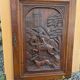 Carved oak solid wood door