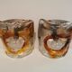 Pair of Murano glass sconces by Carlo Nason for Mazzega 70s
