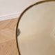 Round golden mirrored retro coffee table
