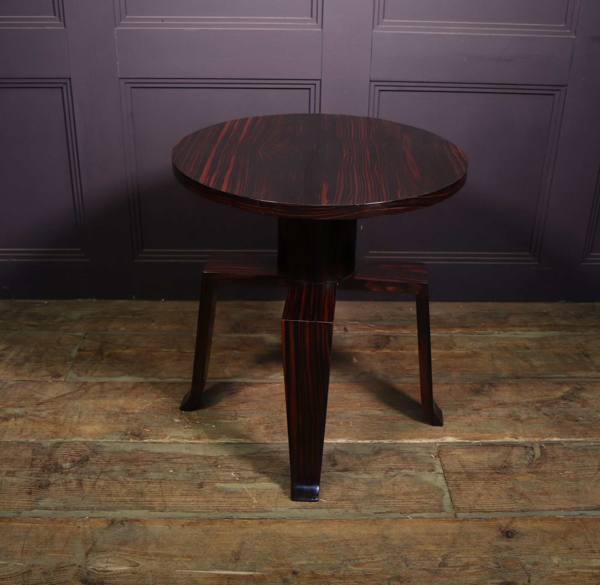 French art deco macassar ebony side table