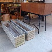 Pair of planters, eternit fiber cement concrete, 50's