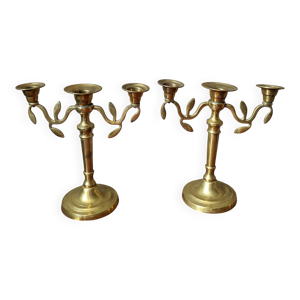 Paire de bougeoirs chandeliers
