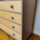 Vintage wooden dresser 4 straight-footed drawers
