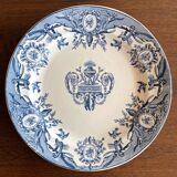 Round ironstone dish "Louis XVI" Clairefontaine earthenware