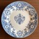 Round ironstone dish "Louis XVI" Clairefontaine earthenware