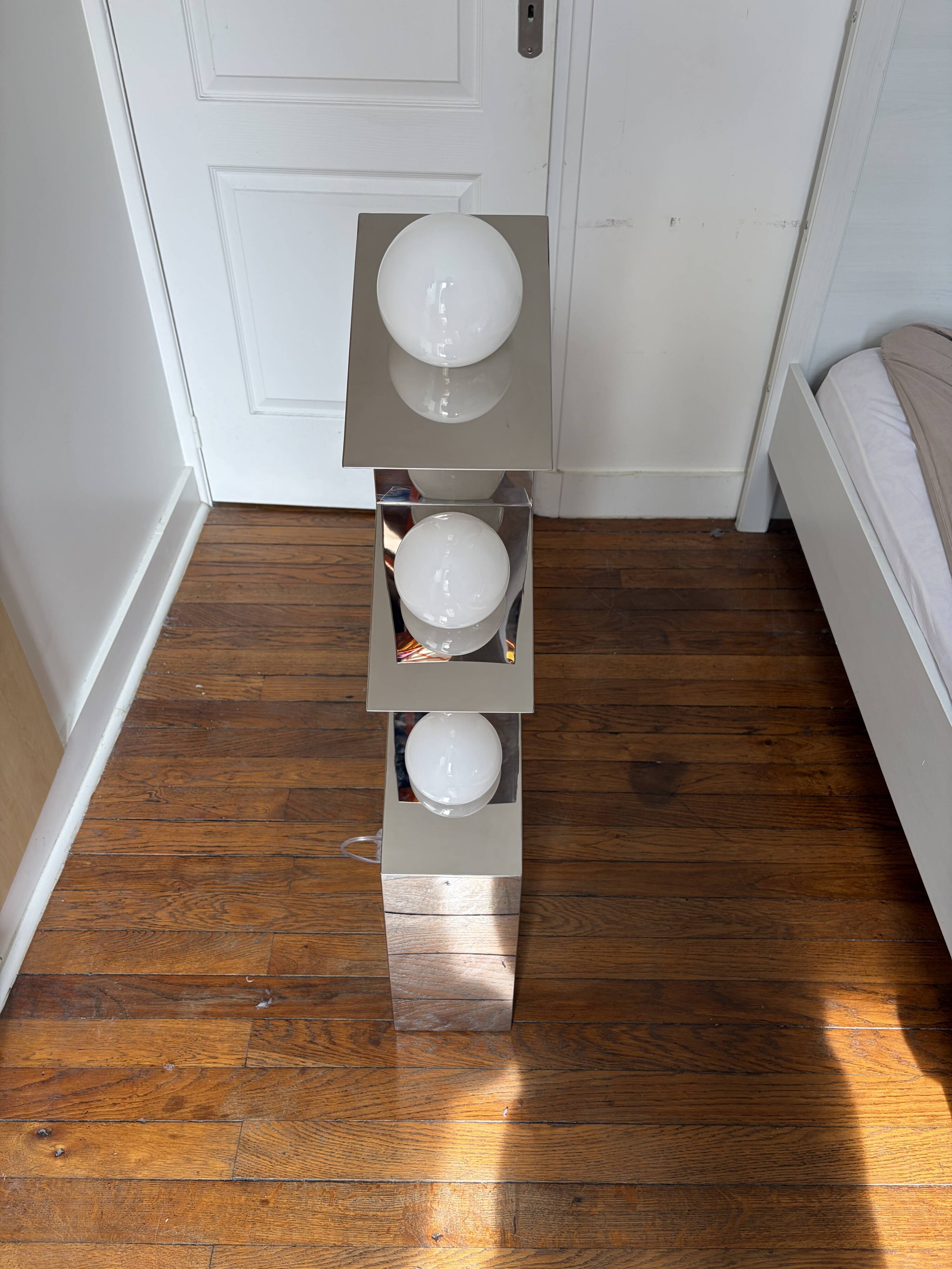 Axel Chay Monoprix chrome floor lamp