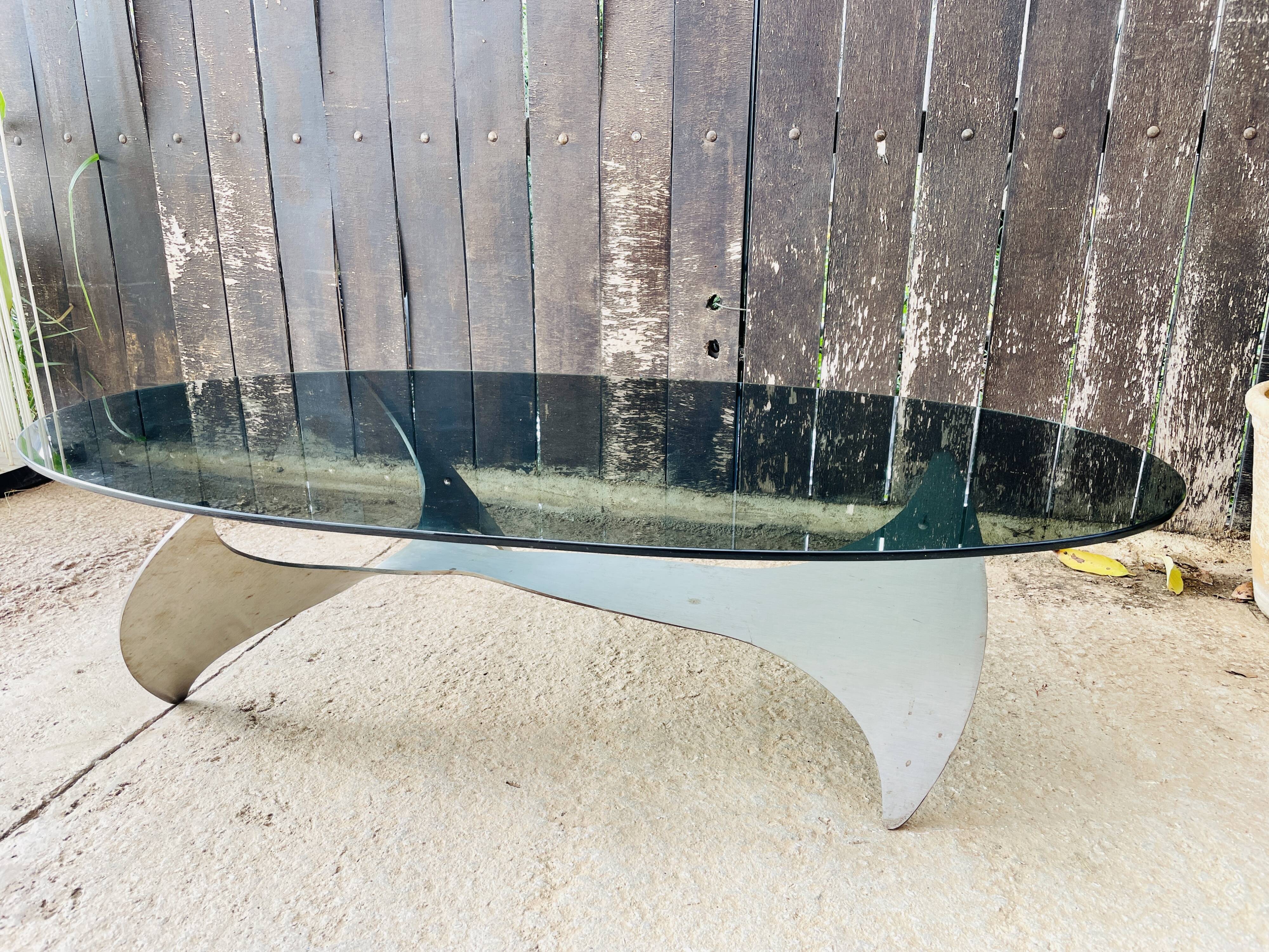 Elliptical coffee table by Knut Hesterberg