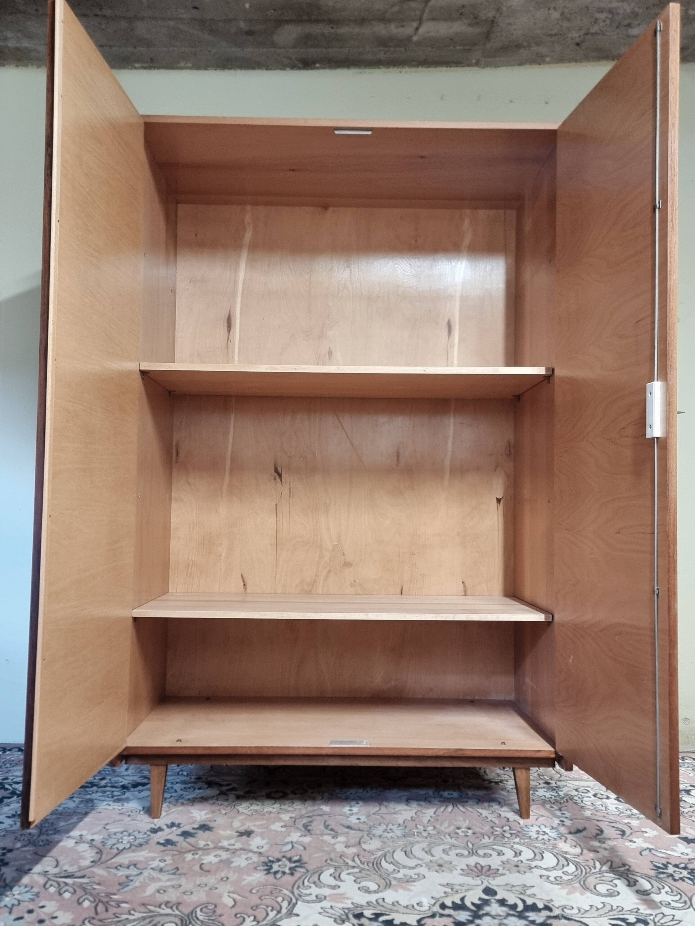 Vintage Wardrobe in Walnut, 1970s