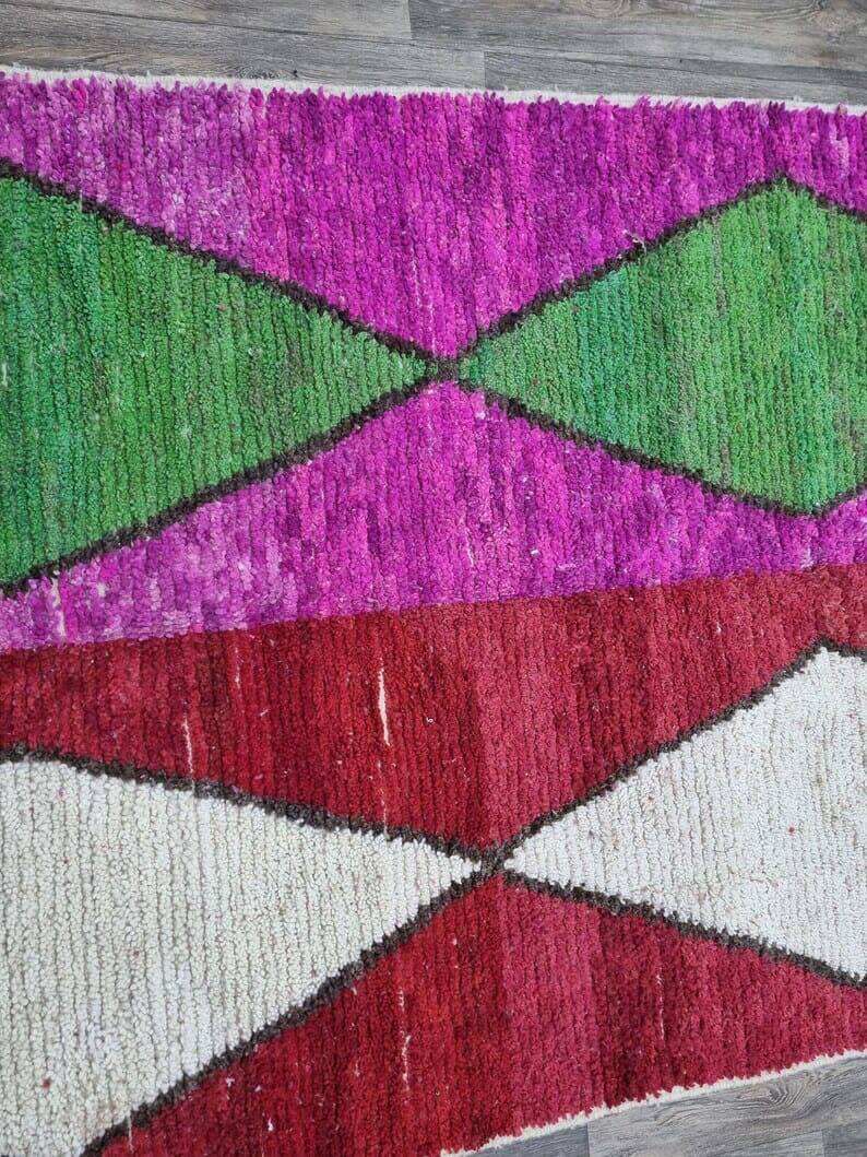 Handmade pure wool rug size 150 x 250 cm